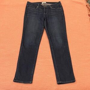PAIGE W32L29 Women's dark wash Straight Leg Jeans